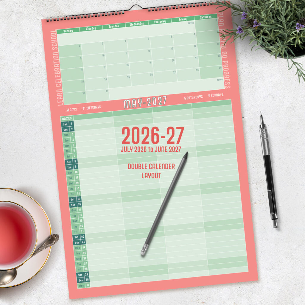 2027 calendar for family of 5