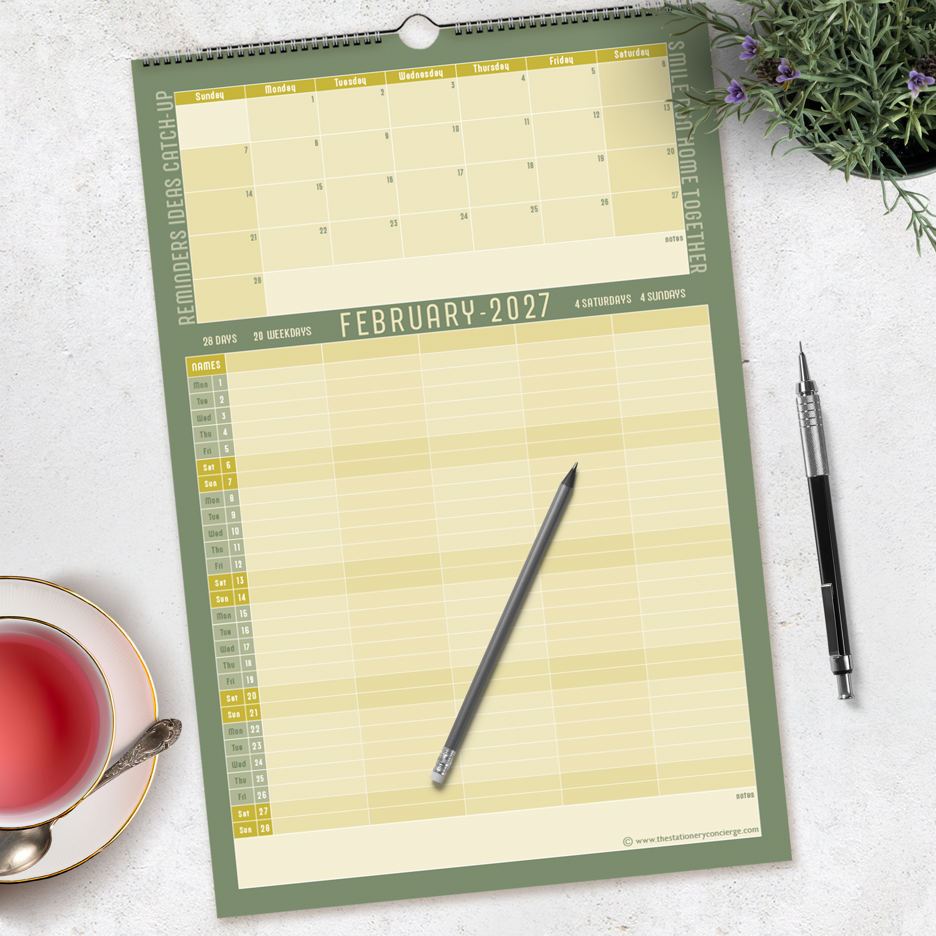 wall calendar large